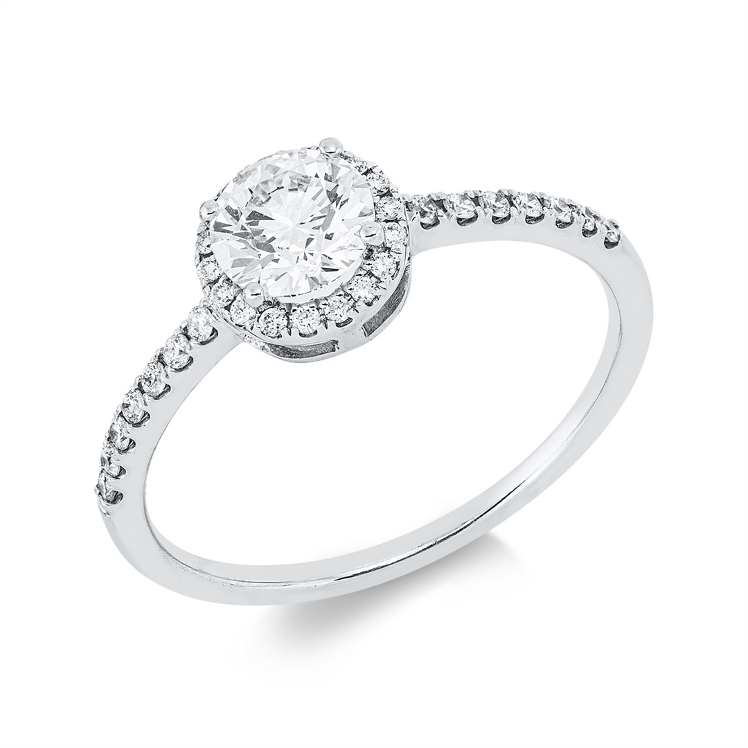 Solitaire mit Besatz Ring - 1JK84