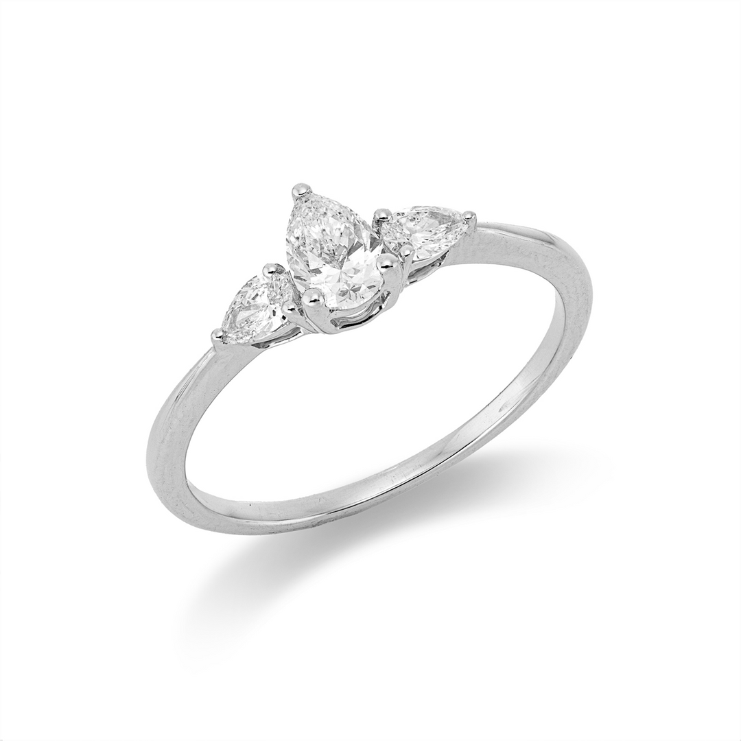 Solitaire mit Besatz Ring - 1JL43