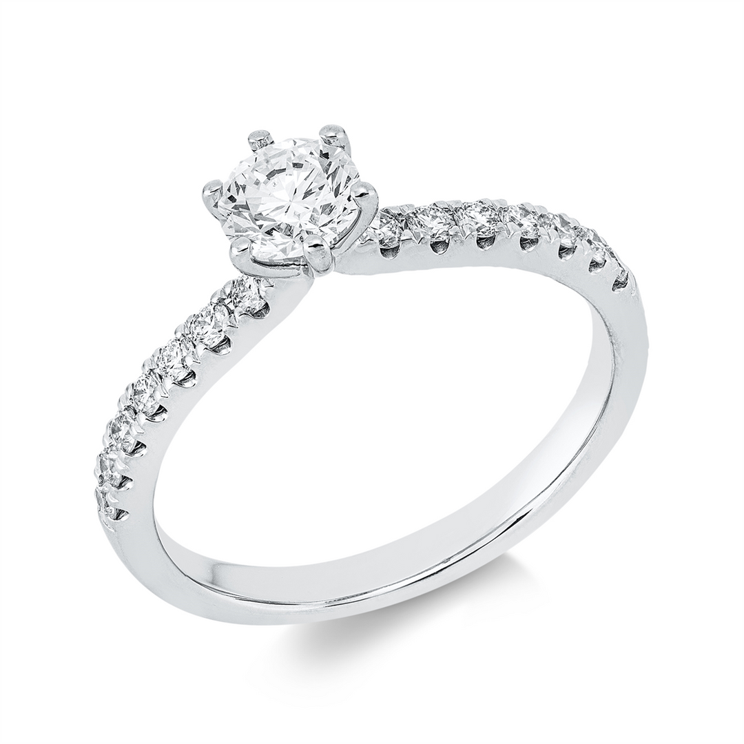 Solitaire mit Besatz Ring - 1JM53