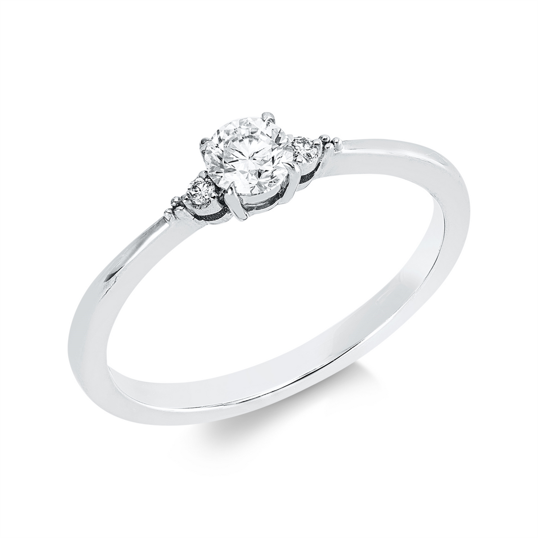 Solitaire mit Besatz Ring - 1JQ59