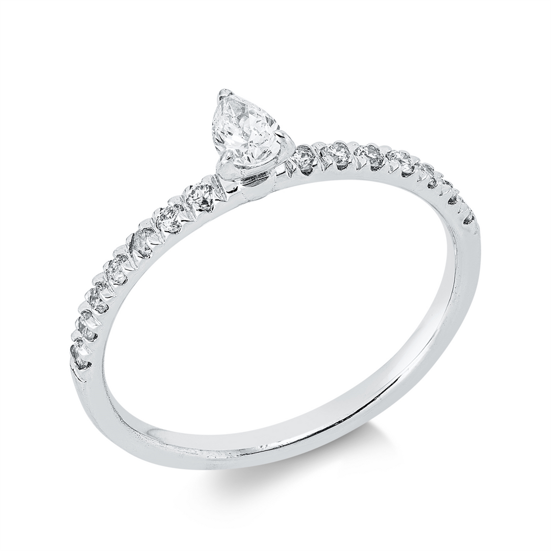 Solitaire mit Besatz Ring - 1JR20