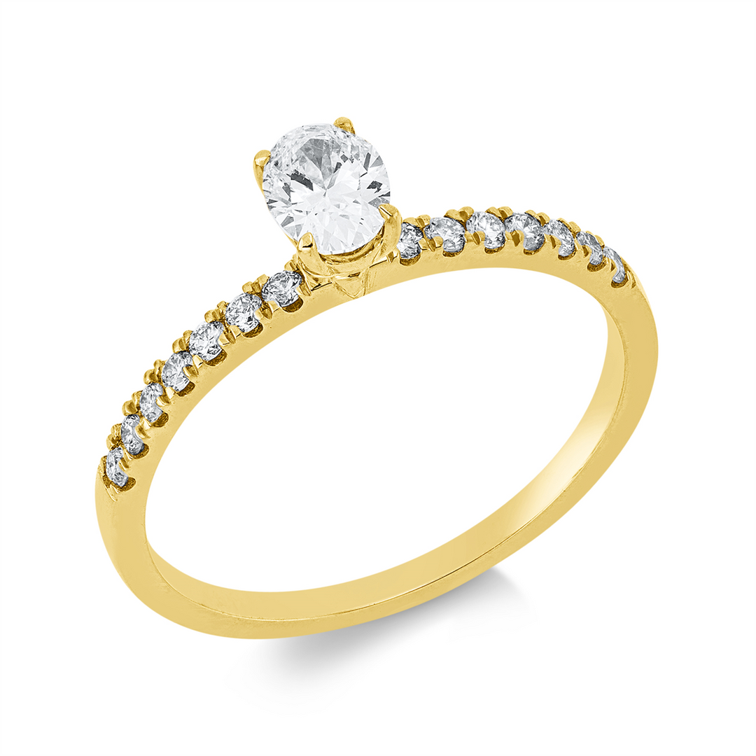 Solitaire mit Besatz Ring - 1JR31