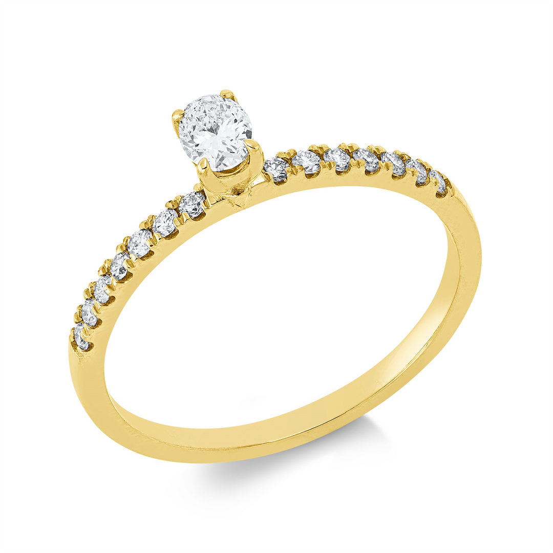 Solitaire mit Besatz Ring - 1JR32