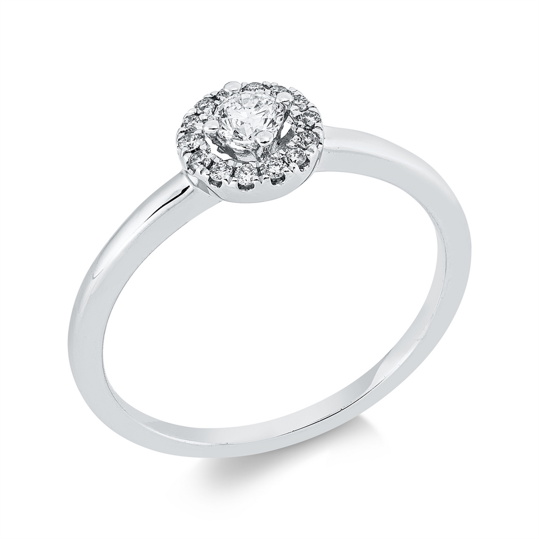 Solitaire mit Besatz Ring - 1JR53