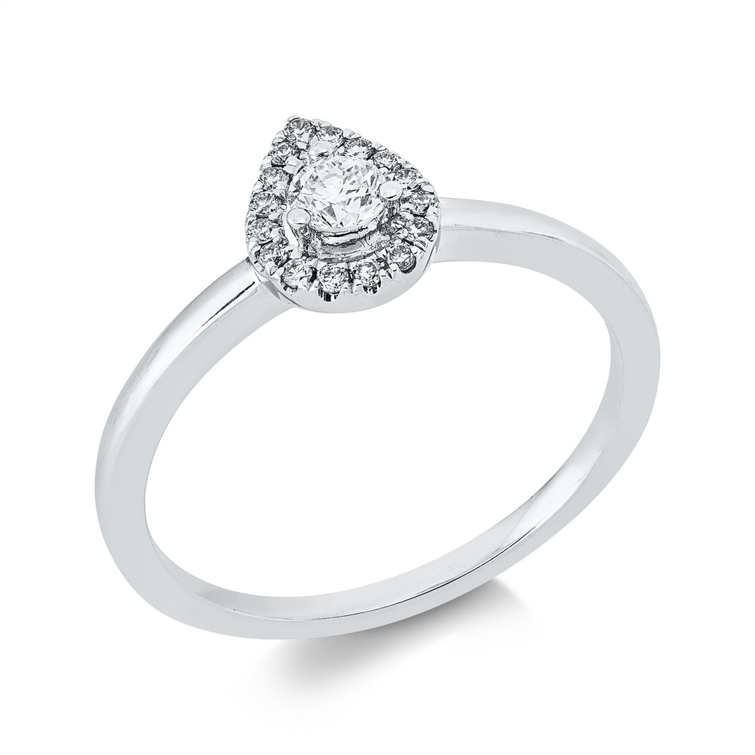 Solitaire mit Besatz Ring - 1JR54