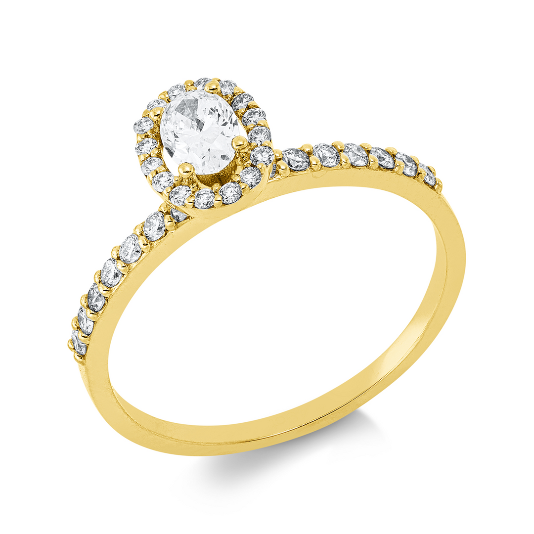 Solitaire mit Besatz Ring - 1JT73