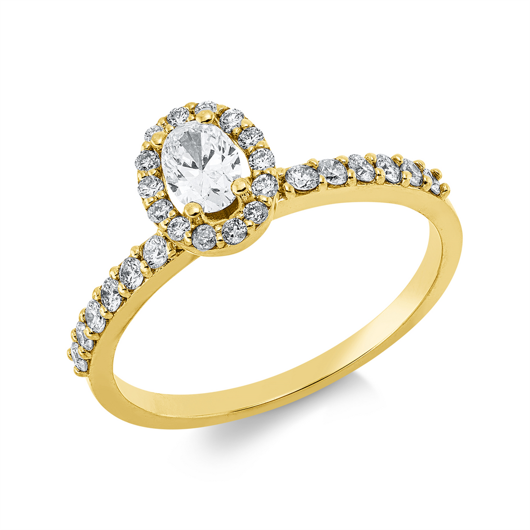 Solitaire mit Besatz Ring - 1JT75