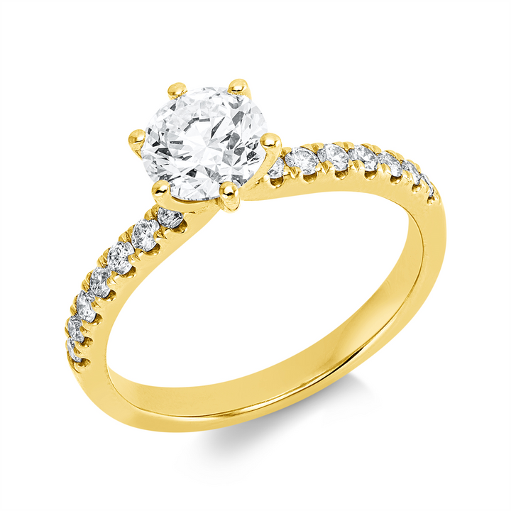 Solitaire mit Besatz Ring - 1JW92