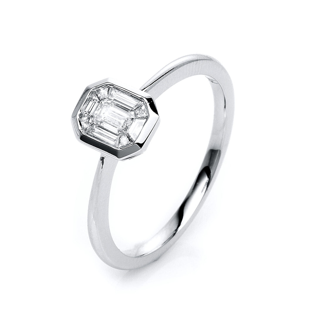 Baguette Illusion Ring - 1K309