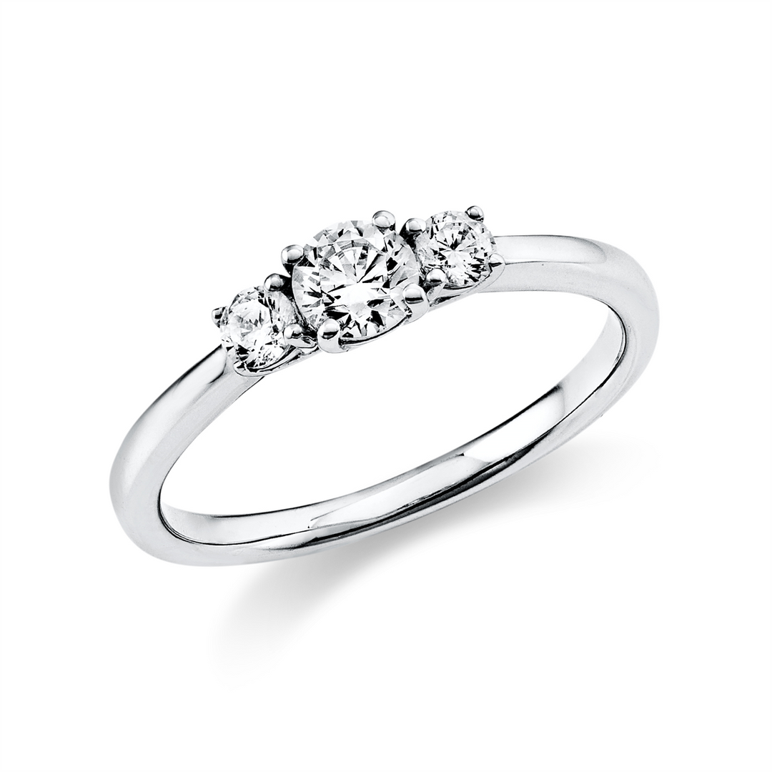 Solitaire mit Besatz Ring - 1K432