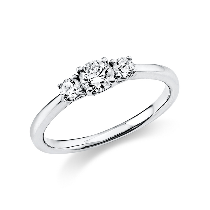 Solitaire mit Besatz Ring - 1K432