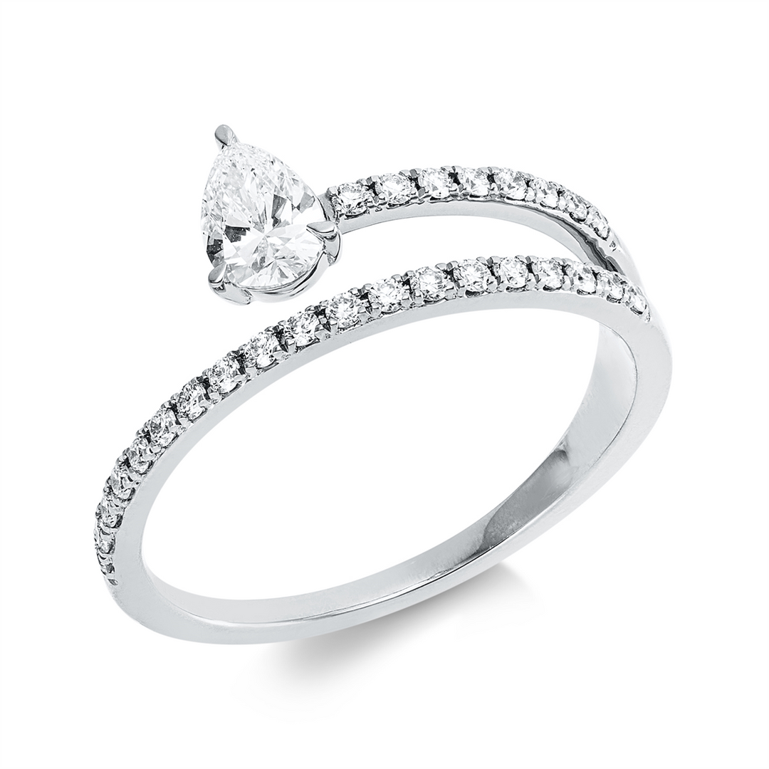 Solitaire mit Besatz Ring - 1KC49