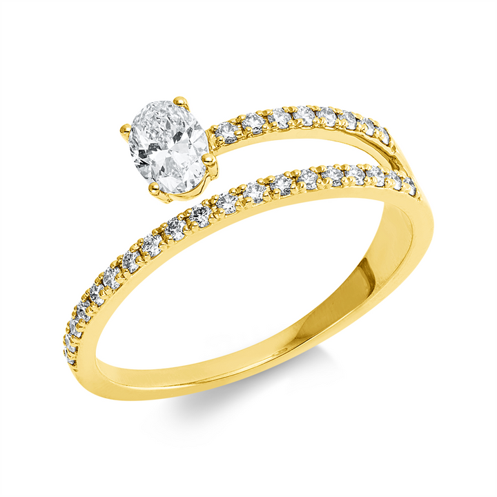 Solitaire mit Besatz Ring - 1KC52