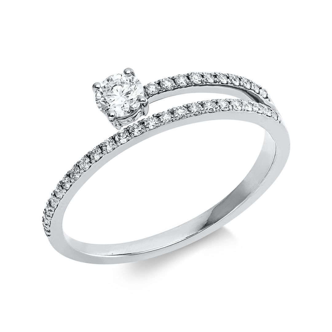 Solitaire mit Besatz Ring - 1KC54