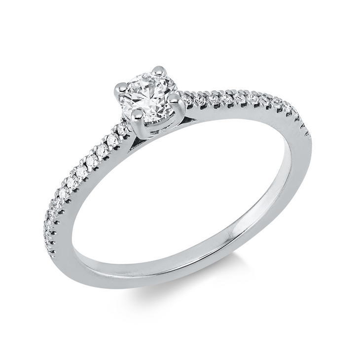 Solitaire mit Besatz Ring - 1KD21