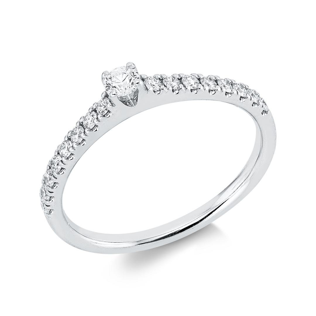 Solitaire mit Besatz Ring - 1KE54