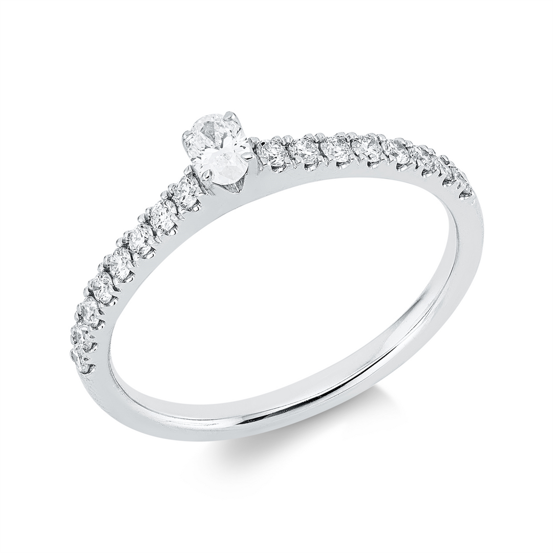 Solitaire mit Besatz Ring - 1KE62