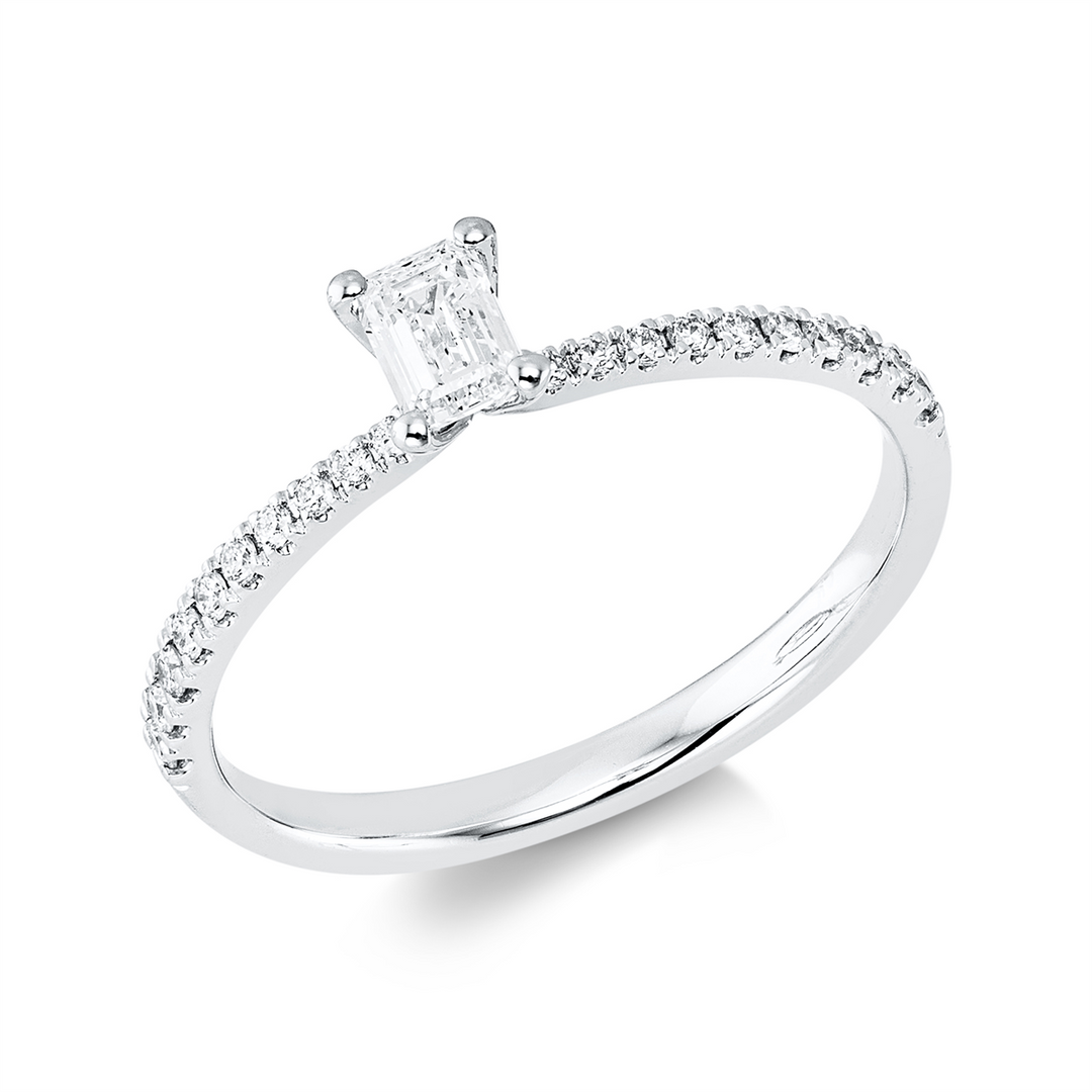 Solitaire mit Besatz Ring - 1KE97
