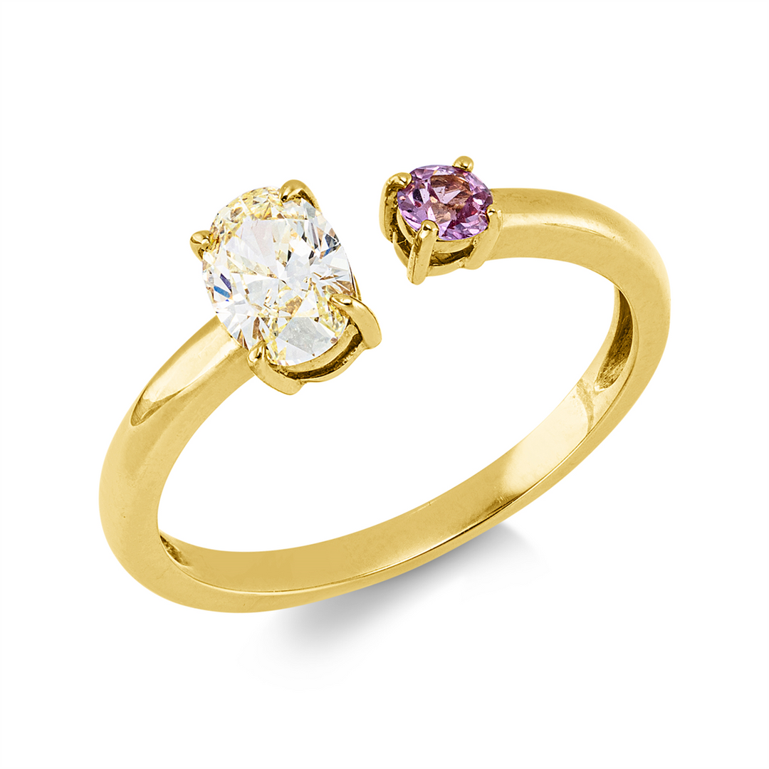 Farbiger Diamant Ring - 1KK36