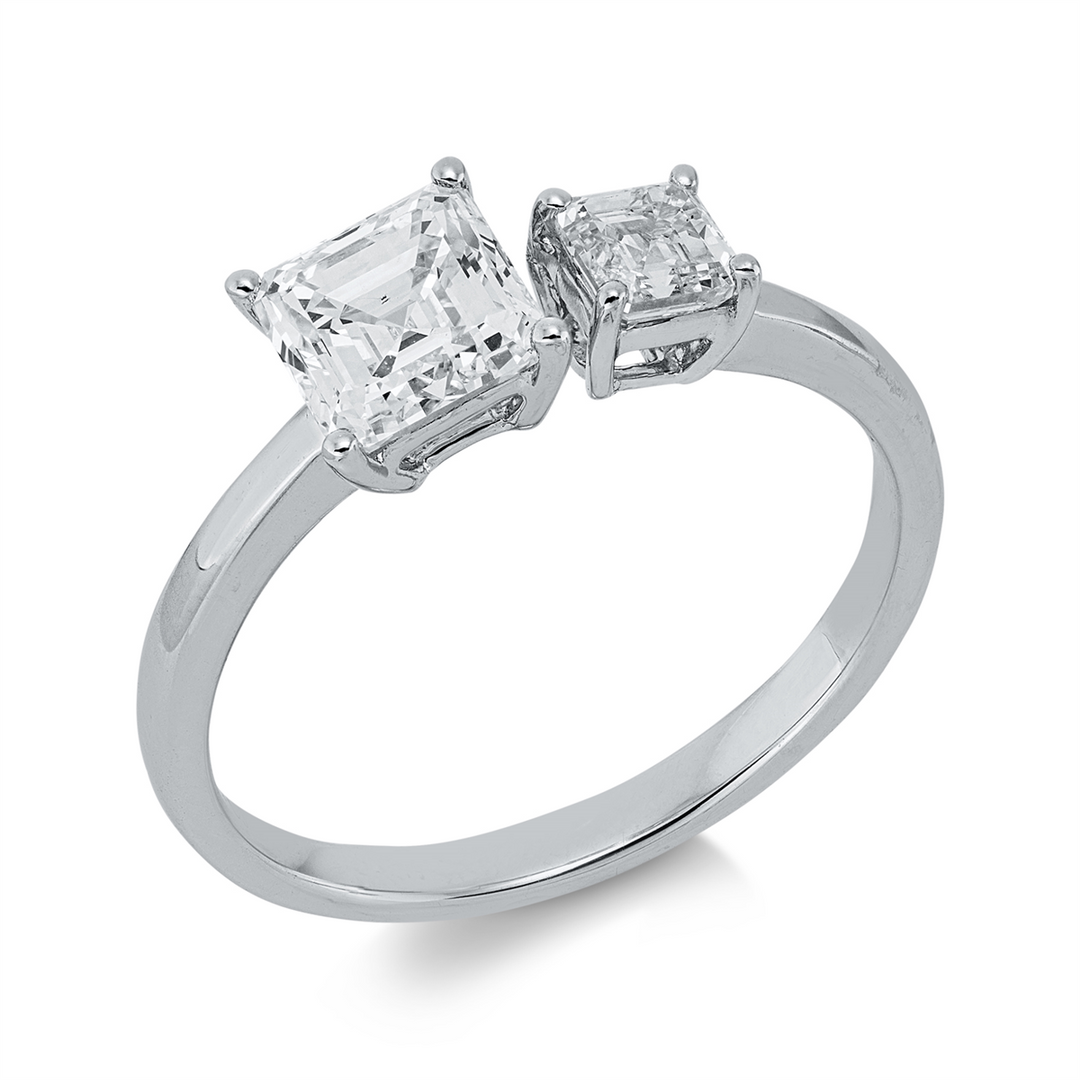 Solitaire mit Besatz Ring - 1KM23