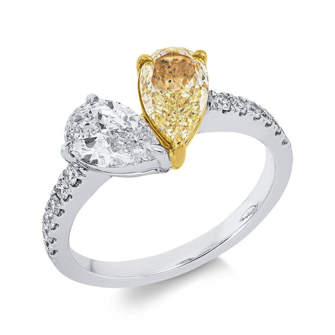 Farbiger Diamant Ring - 1KM25