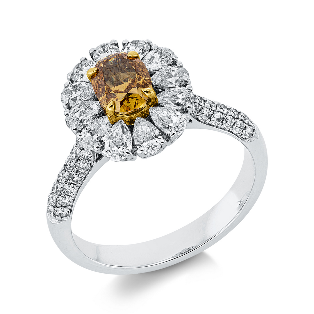 Farbiger Diamant Ring - 1KM41