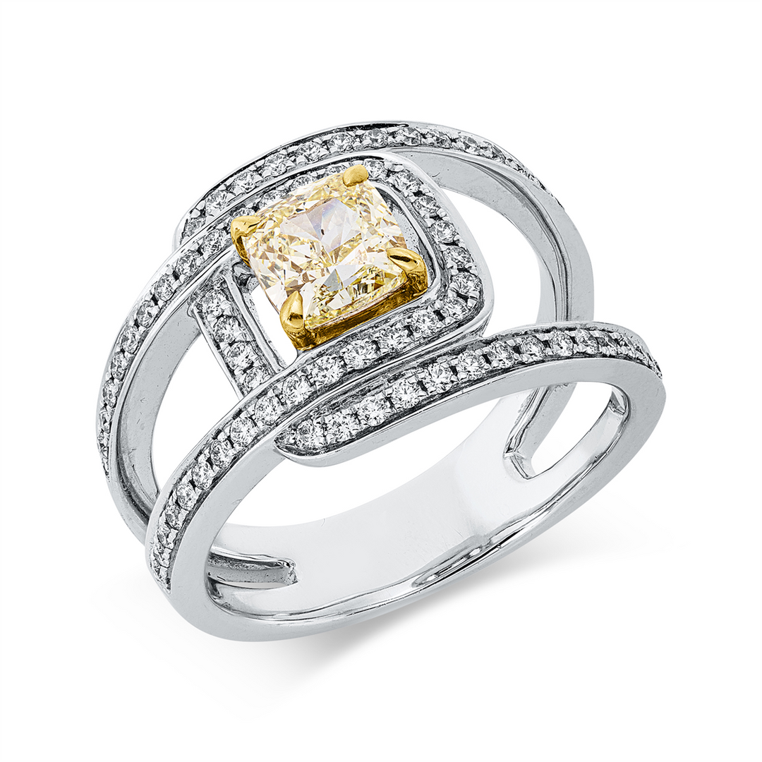 Farbiger Diamant Ring - 1KM46