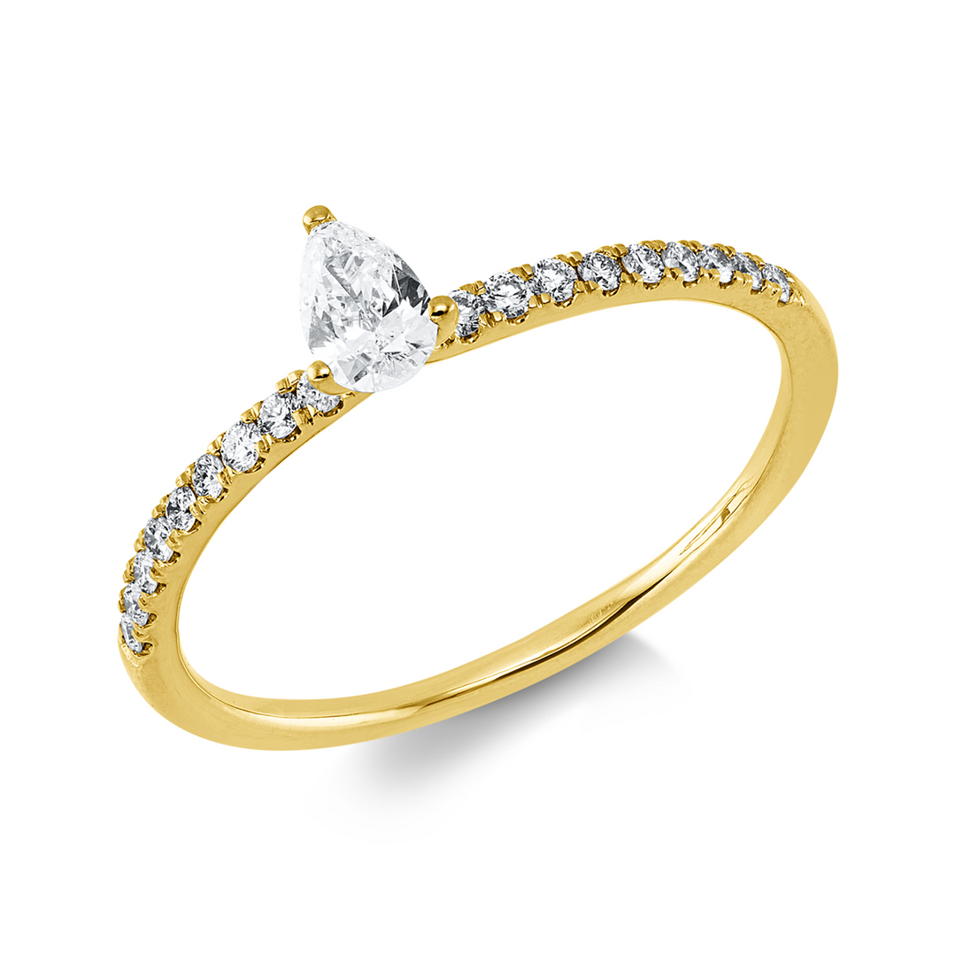 Solitaire mit Besatz Ring - 1KM57