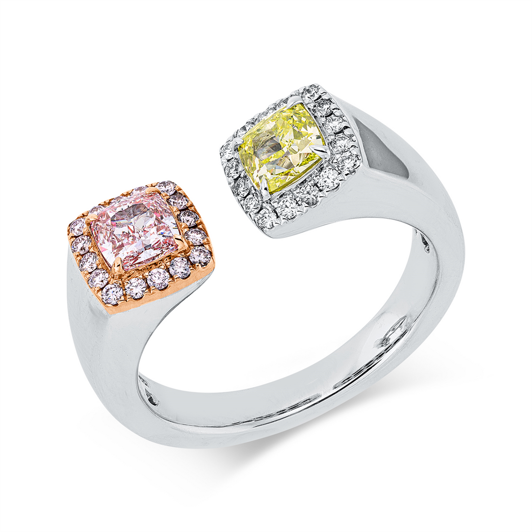 Farbiger Diamant Ring - 1KM74