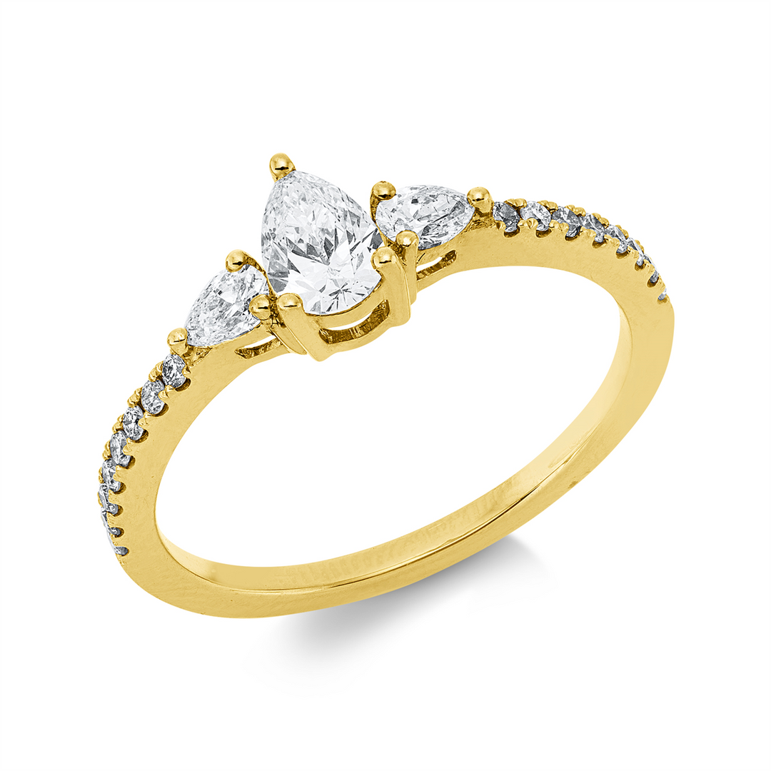 Solitaire mit Besatz Ring - 1KM85