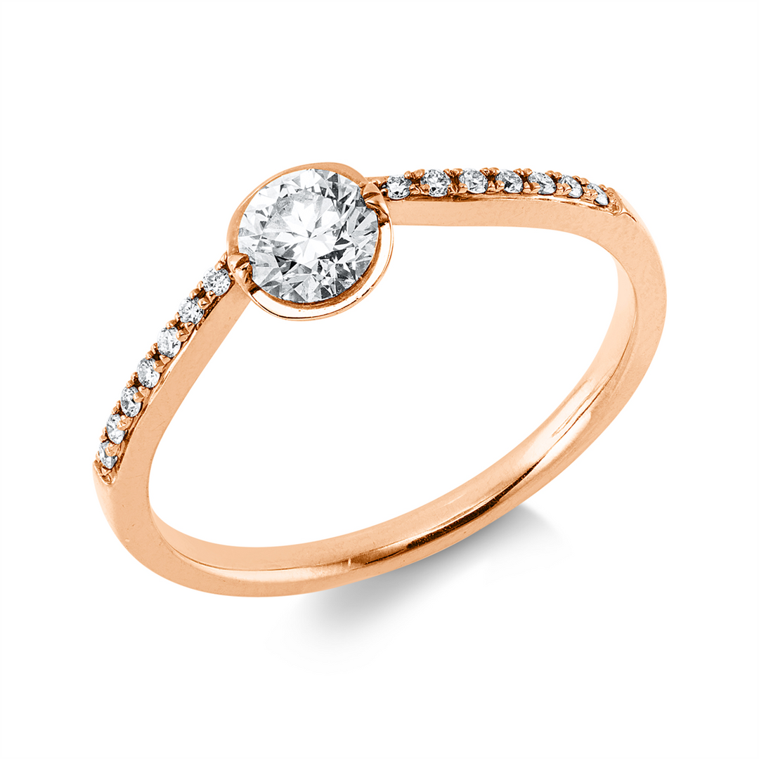 Solitaire mit Besatz Ring - 1KN25