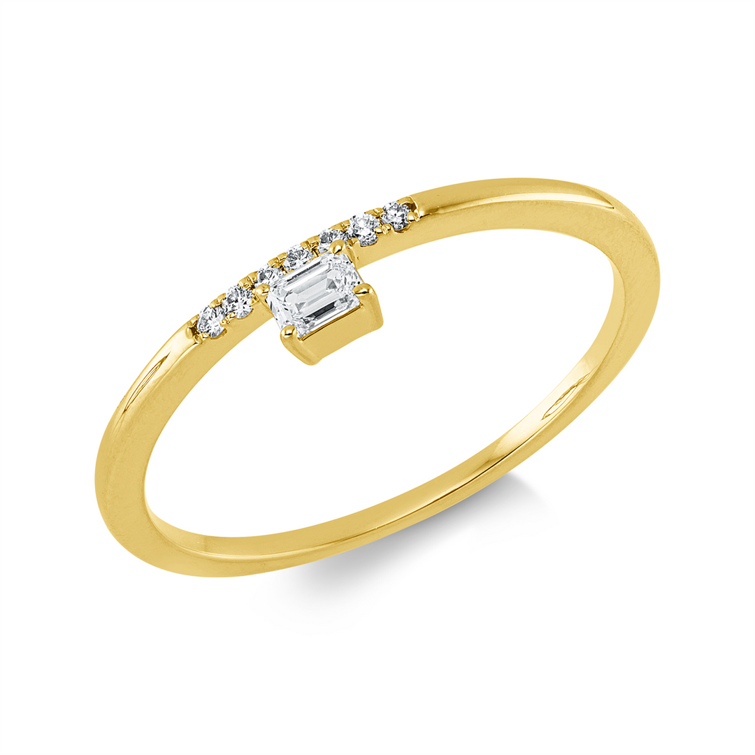 Solitaire mit Besatz Ring - 1KQ40