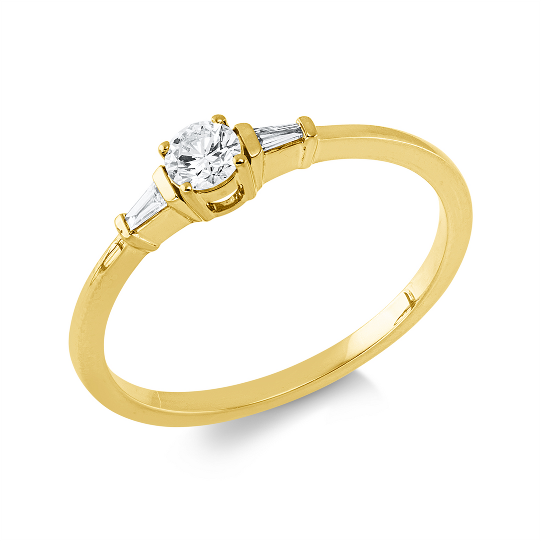 Solitaire mit Besatz Ring - 1KQ53