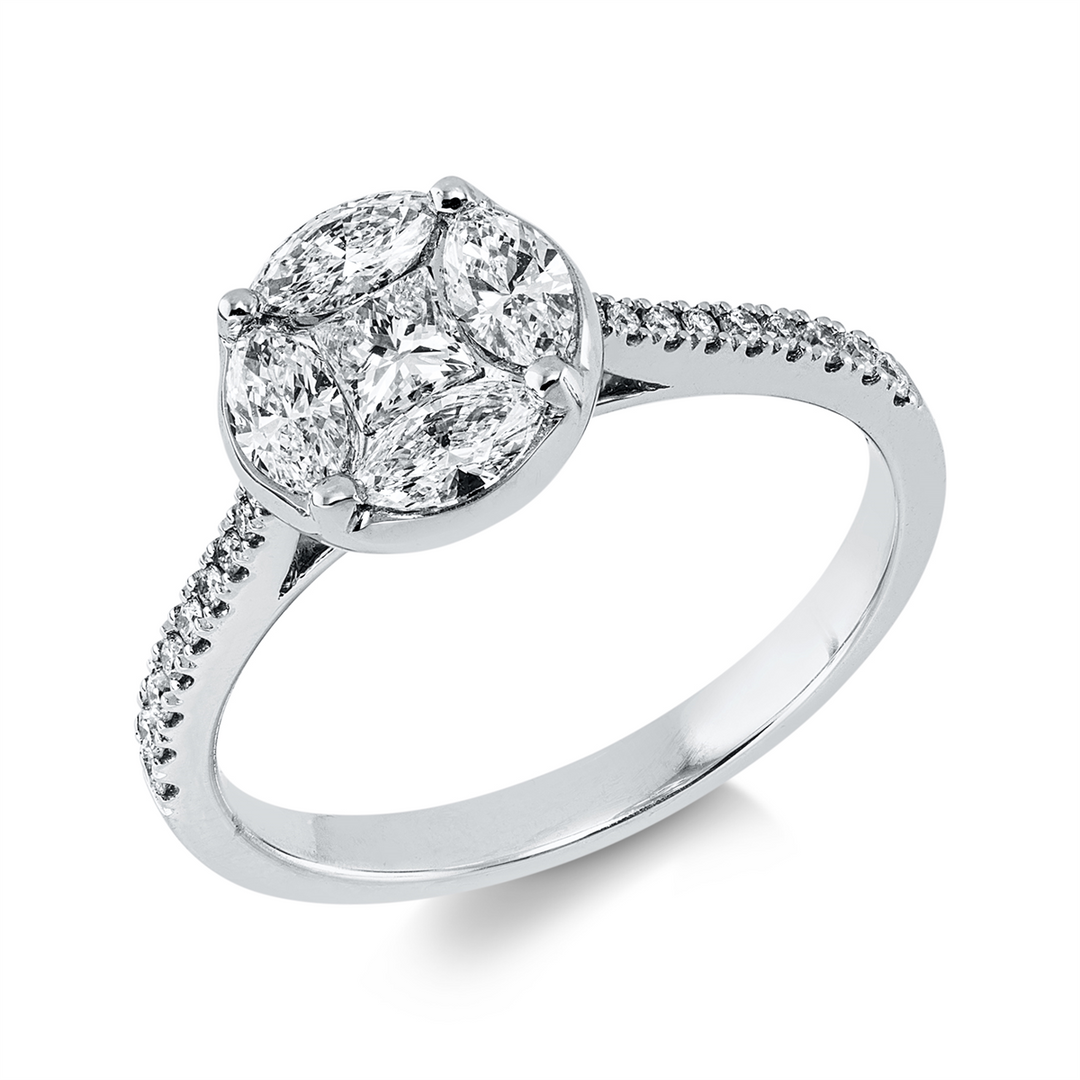 Baguette Illusion Ring - 1KU06
