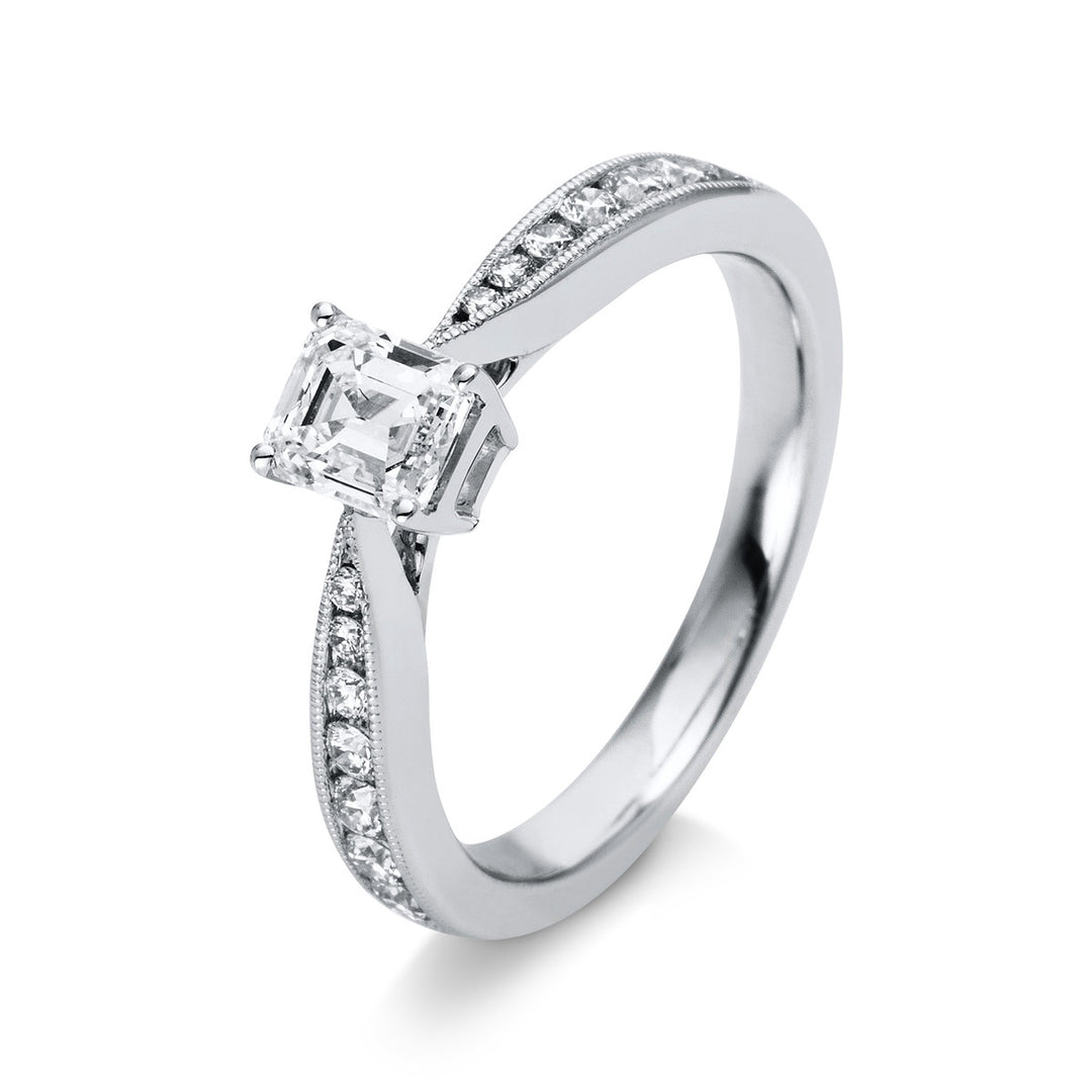 Solitaire mit Besatz Ring - 1M268