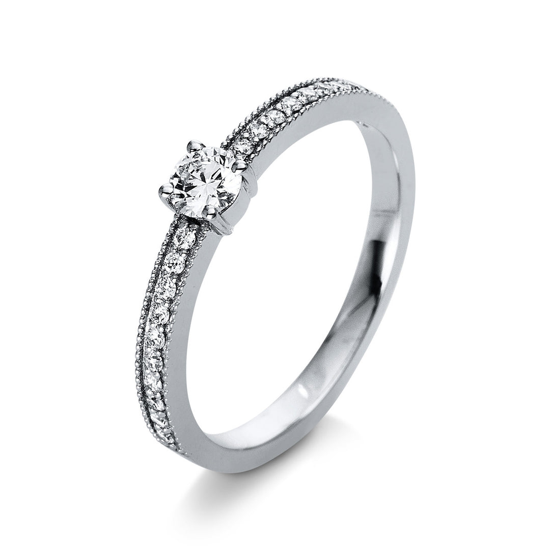Solitaire mit Besatz Ring - 1R340