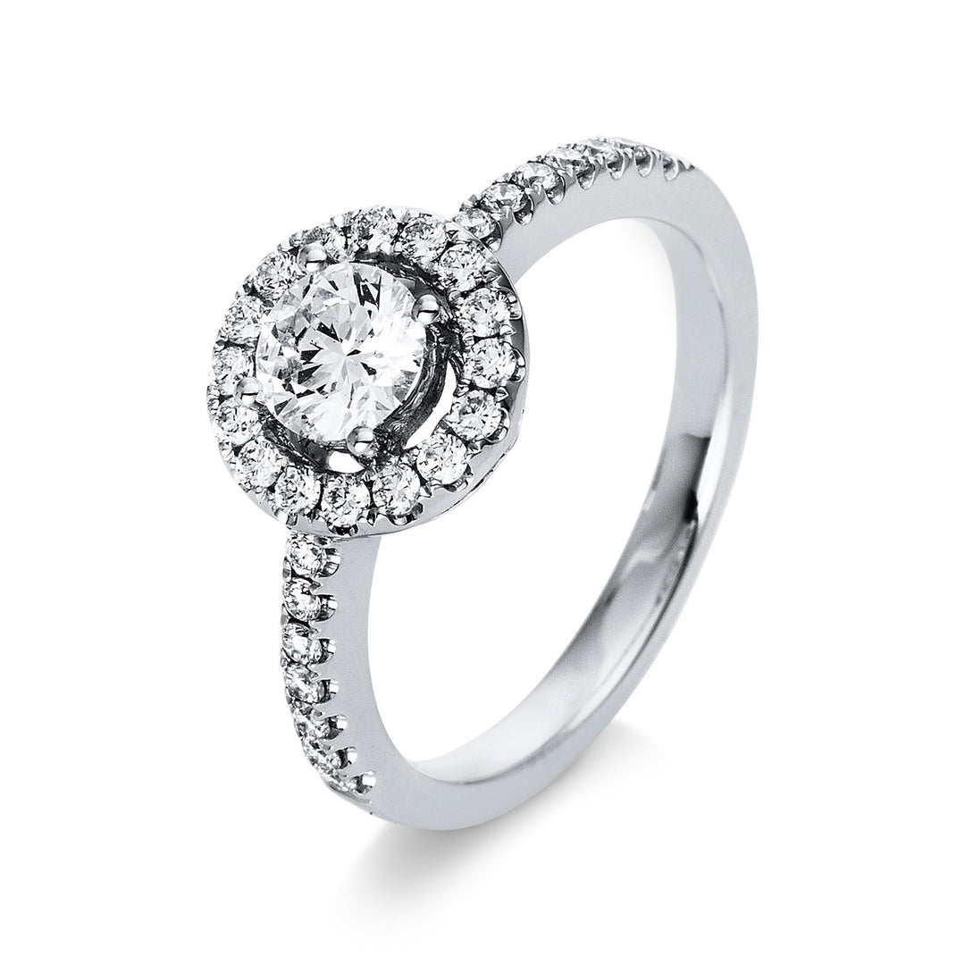 Solitaire mit Besatz Ring - 1R666