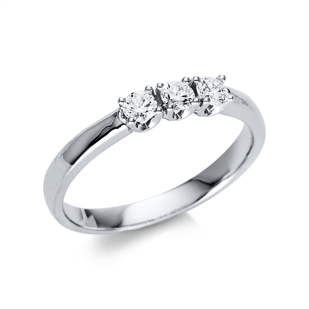 Solitaire mit Besatz Ring - 1U491