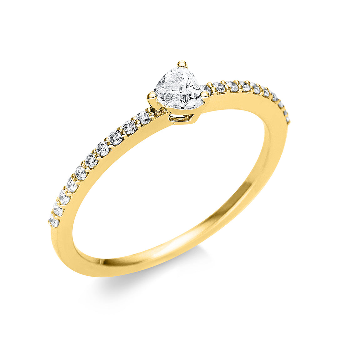 Solitaire mit Besatz Ring - 1U612