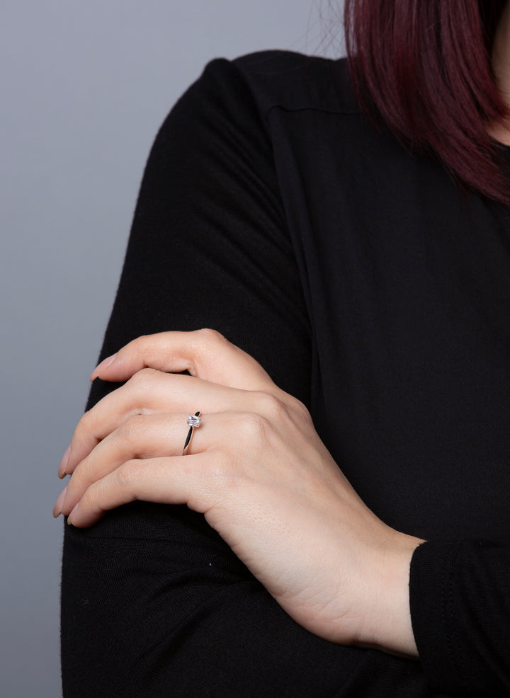Solitaire mit Besatz Ring - 1R877