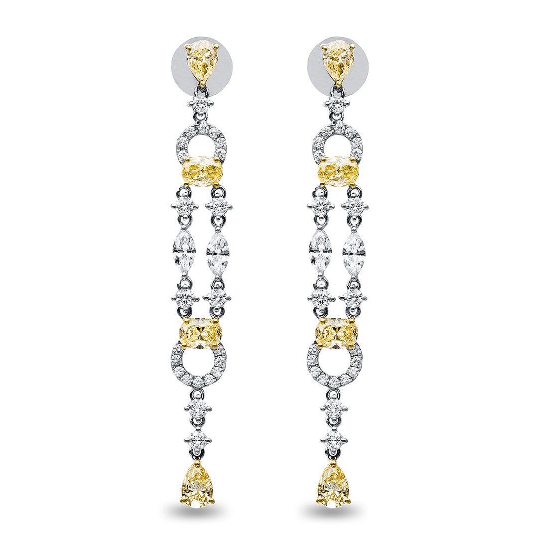 Farbiger Diamant Ohrschmuck - 2C604