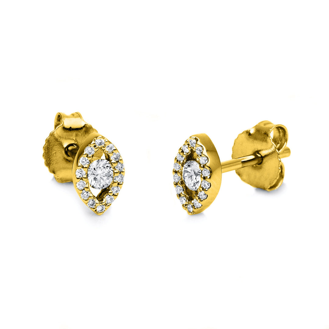 Solitaire mit Besatz Ohrstecker - 2G237