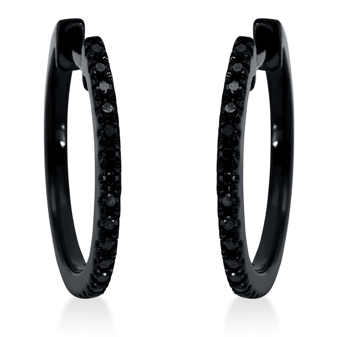 Farbiger Diamant Creolen - 2M056
