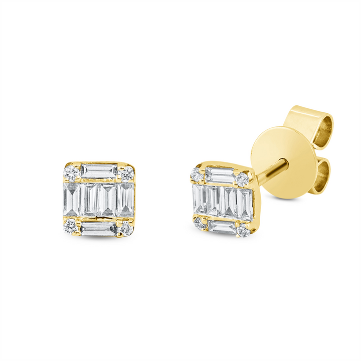 Baguette Illusion Ohrstecker - 2M117