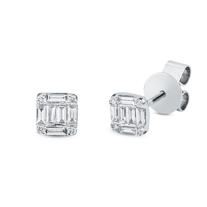 Baguette Illusion Ohrstecker - 2M117