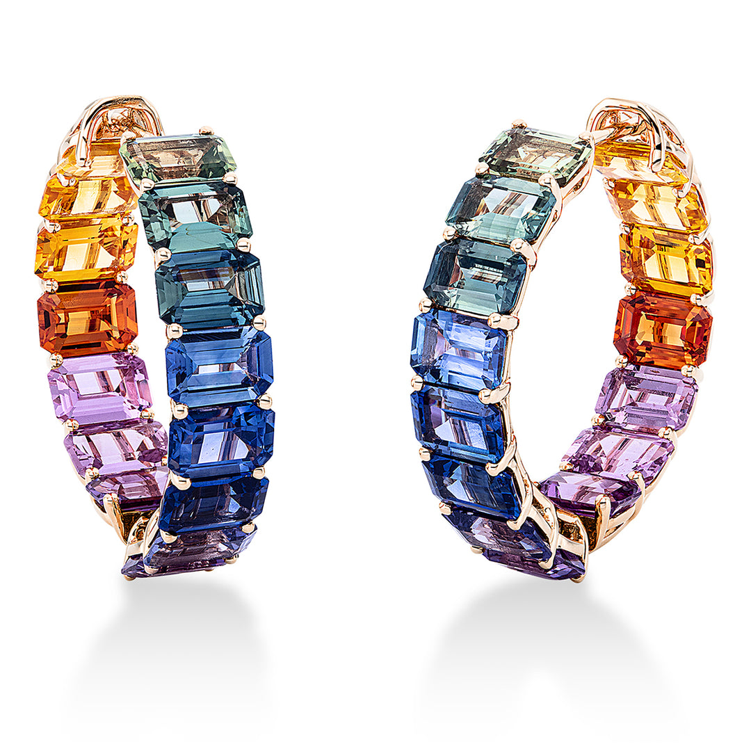 Rainbow &amp; Multicolor Creolen - 2M540