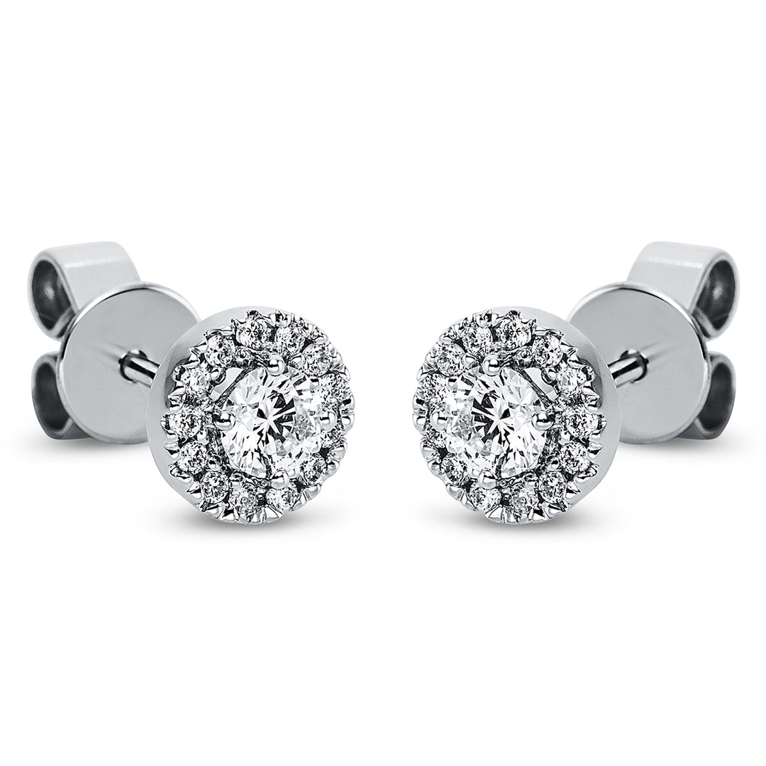 Solitaire mit Besatz Ohrstecker - 2M641