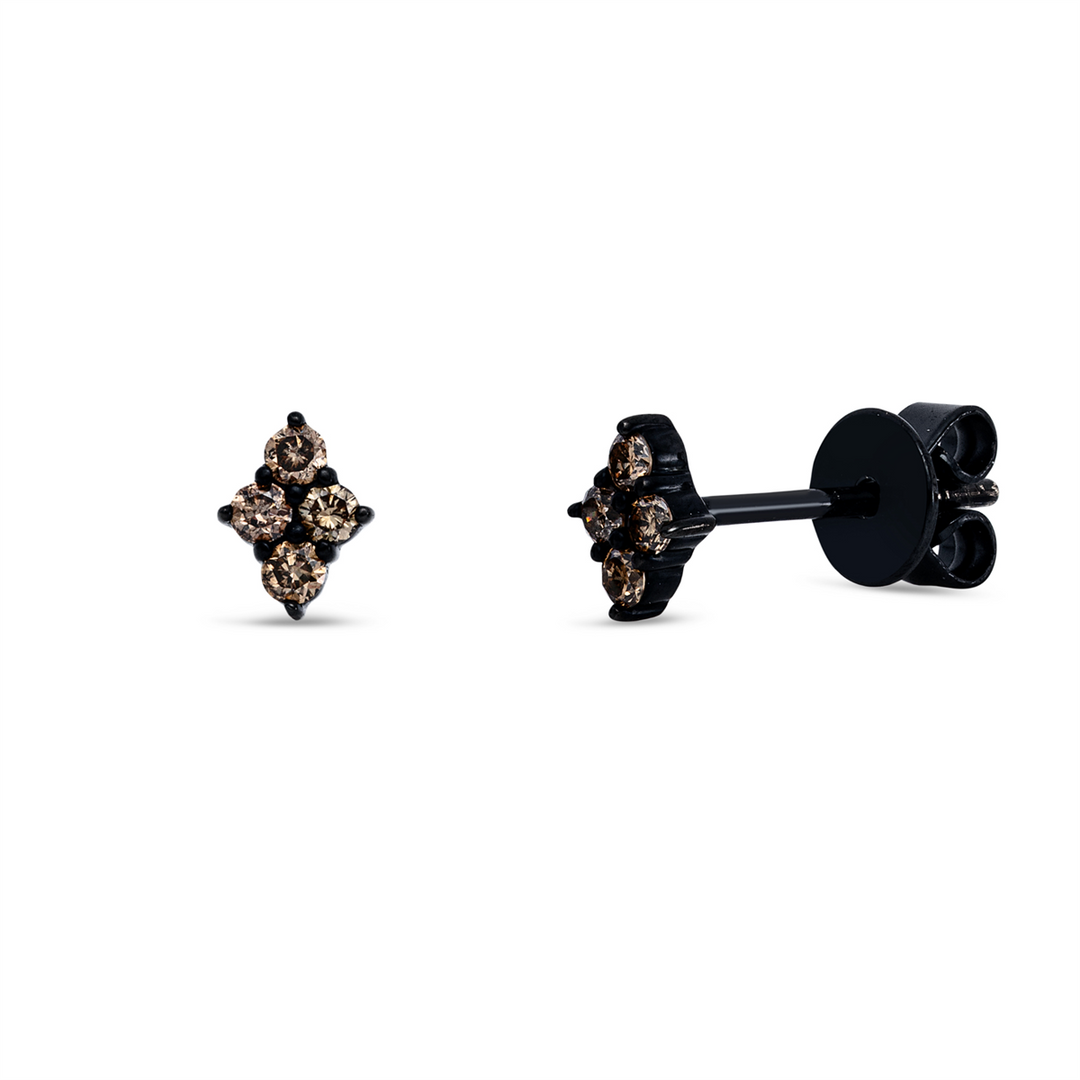 Farbiger Diamant Ohrstecker - 2N591