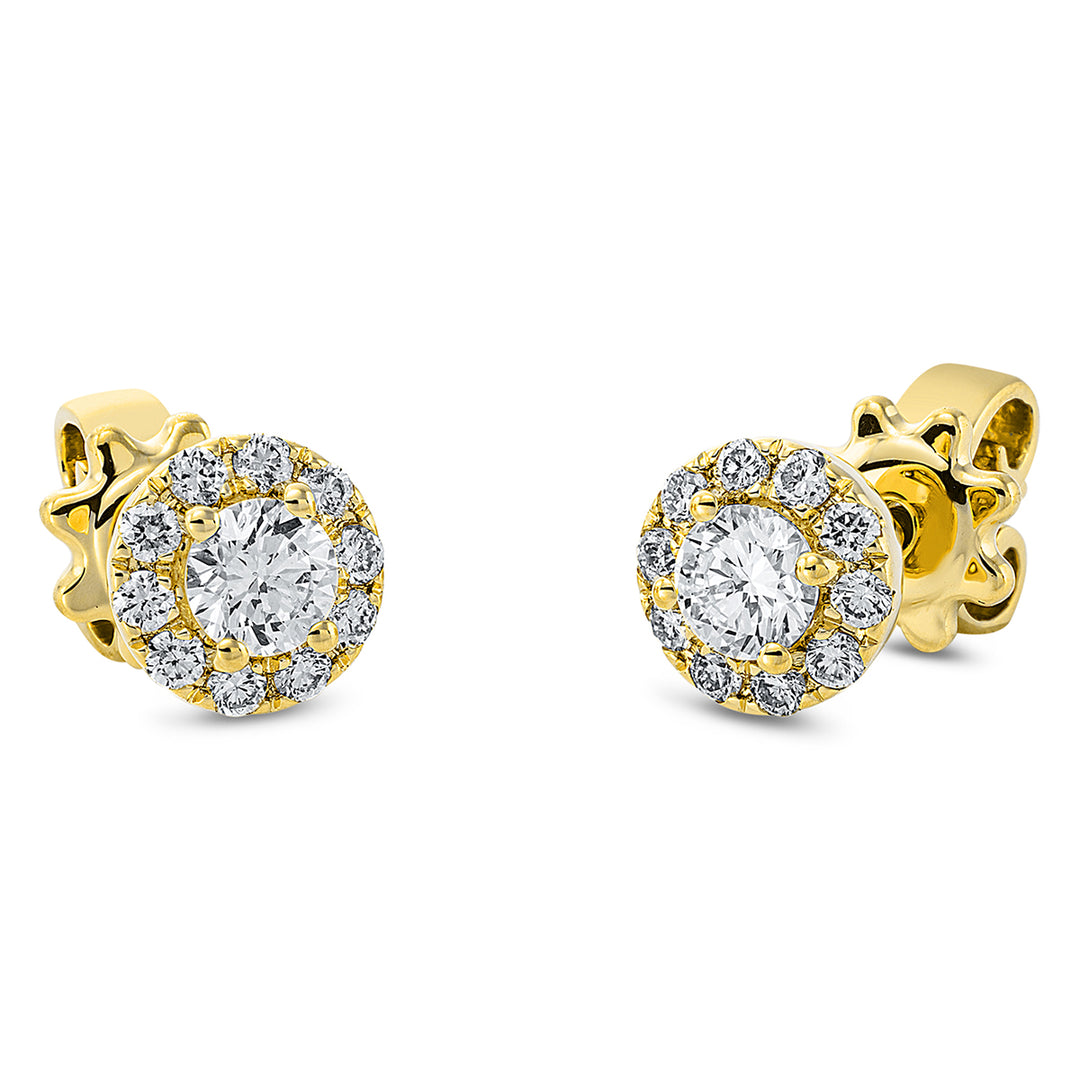 Solitaire mit Besatz Ohrstecker - 2N976