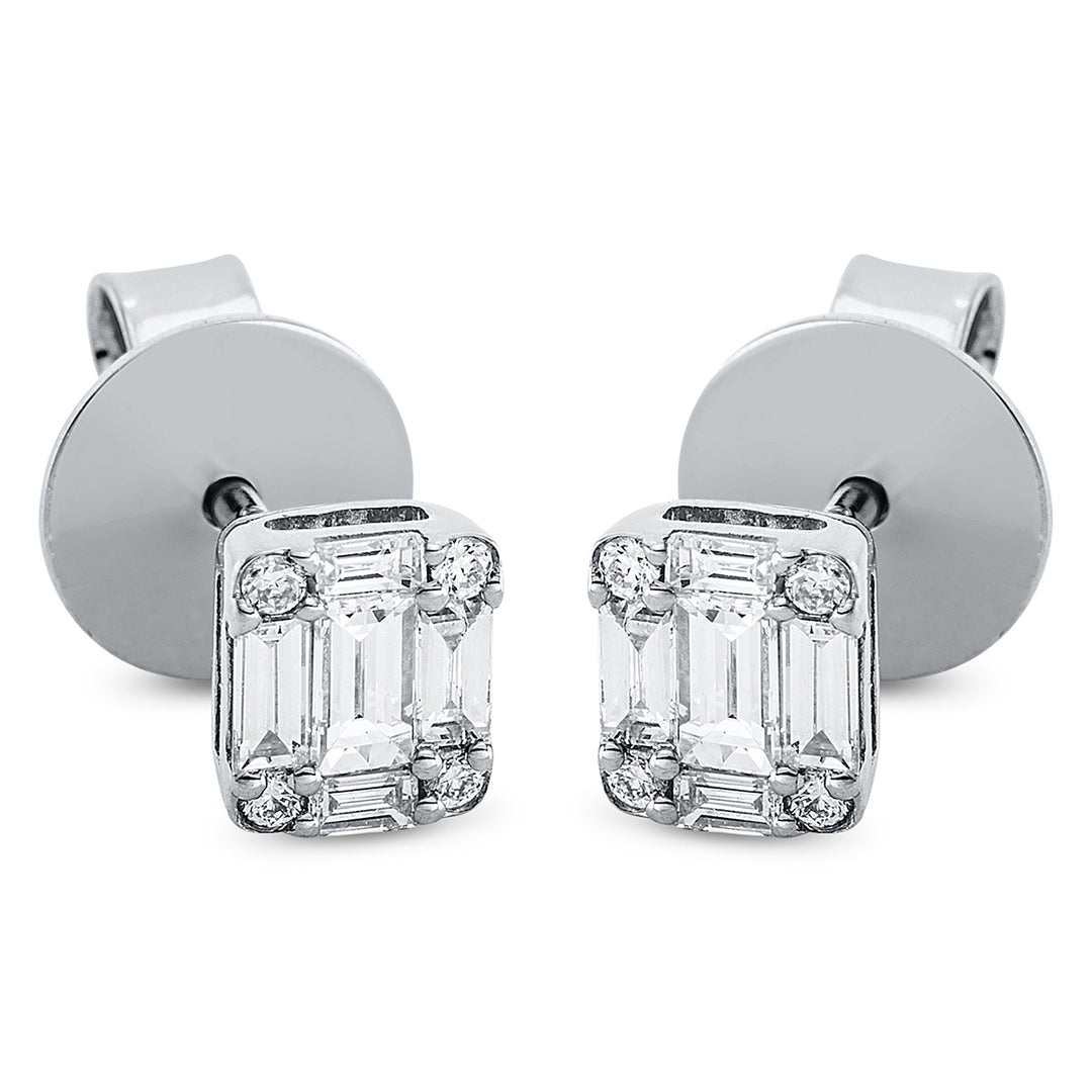 Baguette Illusion Ohrstecker - 2O510